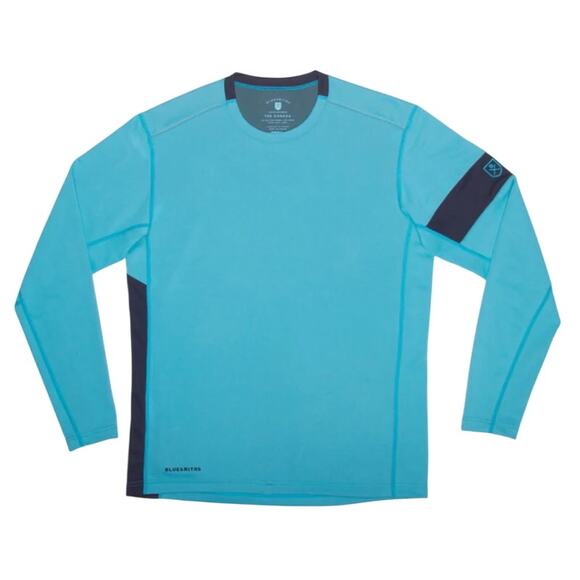 Bluesmiths Men's The Kanaha Hydrophobic Shirt in Blue Atoll (Rich Navy), Size XL - Picture 1 of 1